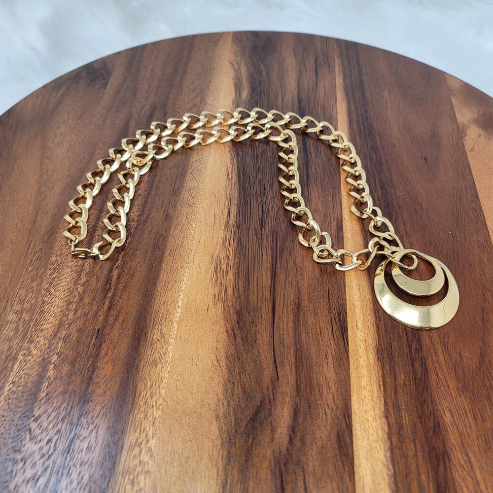 Napier Vintage "Geometric Gold Tone" Women's Necklace